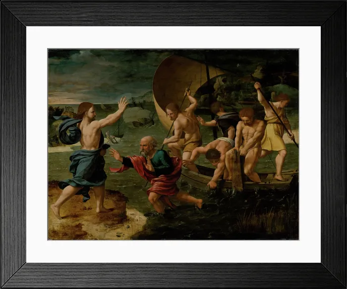 Framed Print : The Miraculous Catch, 1550-1600. Creator: Circle of Jan van Scorel Framed Print : The Miraculous Catch, 1550-1600. Creator: Circle of Jan van Scorel