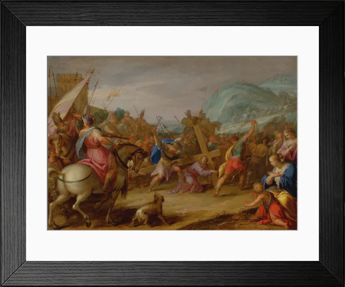 Framed Print : Carrying of the Cross, 1587. Creator: Hans von Aachen Framed Print : Carrying of the Cross, 1587. Creator: Hans von Aachen