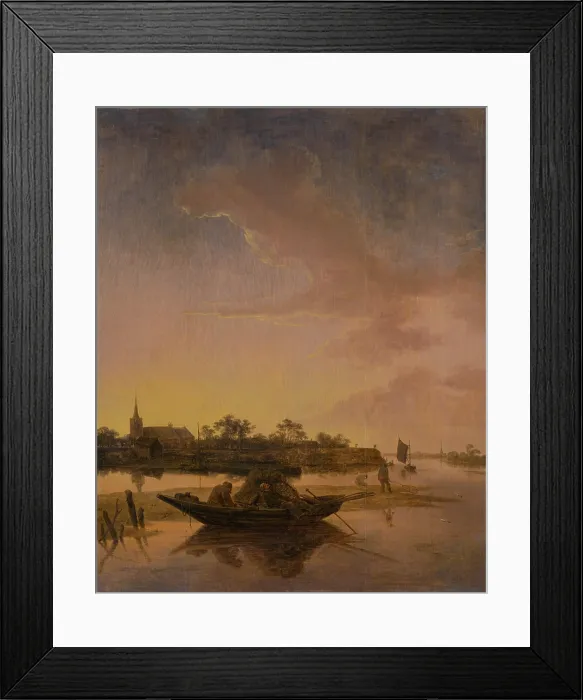 Framed Print : Fishermen in a Bay, 1660. Creator: Hendrick Jacobsz Dubbels Framed Print : Fishermen in a Bay, 1660. Creator: Hendrick Jacobsz Dubbels