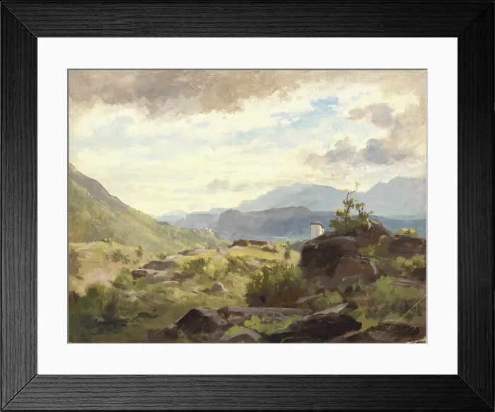Framed Print : Landscape study, 1860-1900. Creator: Jan Nowopacky Framed Print : Landscape study, 1860-1900. Creator: Jan Nowopacky