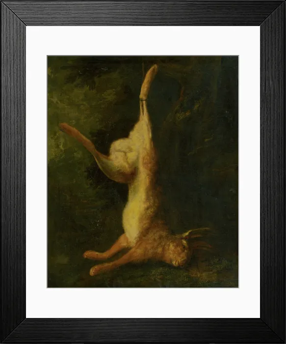 Framed Print : Dead Hare, before 1760. Creator: Unknown Framed Print : Dead Hare, before 1760. Creator: Unknown