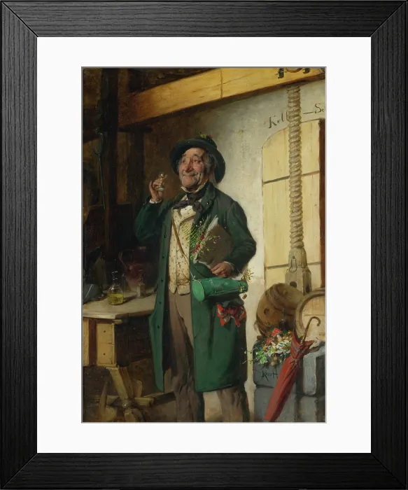 Framed Print : Botanist's Dearest Flower, 1870-1890. Creator: Hermann Armin Kern Framed Print : Botanist's Dearest Flower, 1870-1890. Creator: Hermann Armin Kern