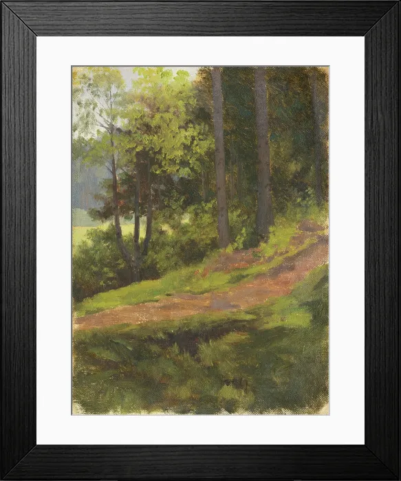 Framed Print : Path on the edge of a forest, 1860-1900. Creator: Jan Nowopacky Framed Print : Path on the edge of a forest, 1860-1900. Creator: Jan Nowopacky