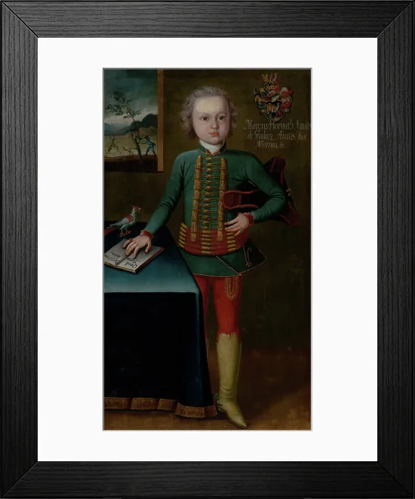 Framed Print : Marek Horvath-Stancic aged six, c1750. Creator: Jan Gottlieb Kramer Framed Print : Marek Horvath-Stancic aged six, c1750. Creator: Jan Gottlieb Kramer
