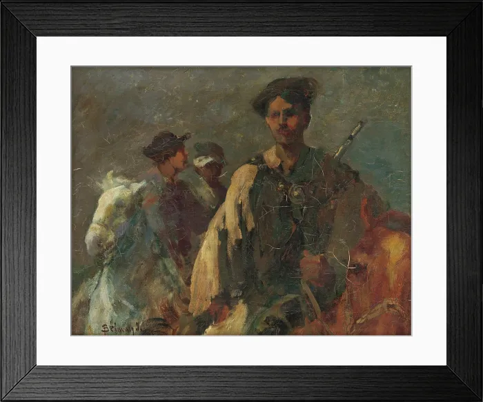 Framed Print : Insurgents, 1900-1918. Creator: Istvan Burchard-Belavary