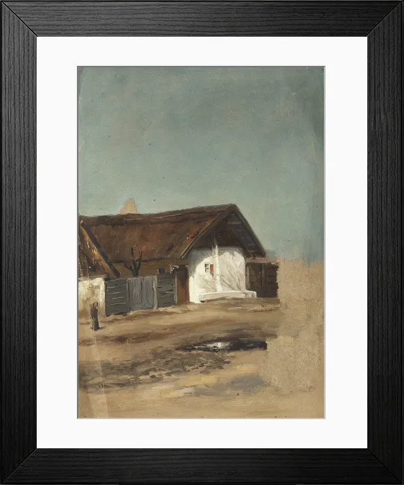 Framed Print : House in a village, 1860-1900. Creator: Jan Nowopacky Framed Print : House in a village, 1860-1900. Creator: Jan Nowopacky