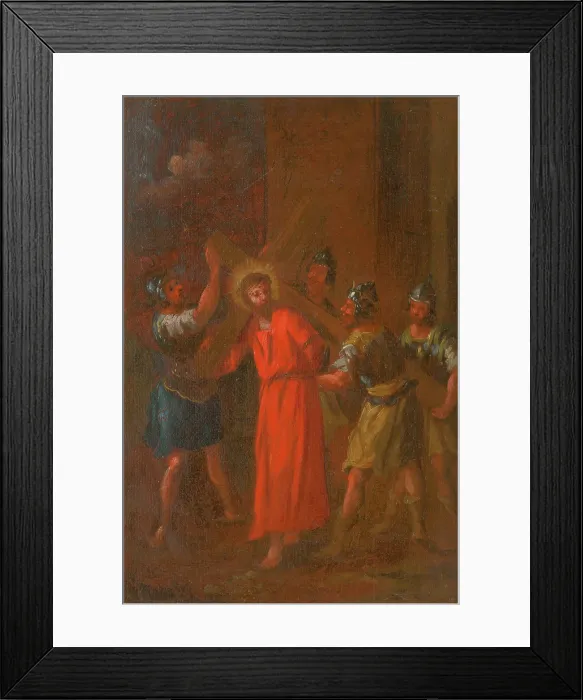 Framed Print : Jesus Carries His Cross. Study for the Stations of the Cross II, before 1781. Creator: Istvan Schaller Framed Print : Jesus Carries His Cross. Study for the Stations of the Cross II, before 1781. Creator: Istvan Schaller