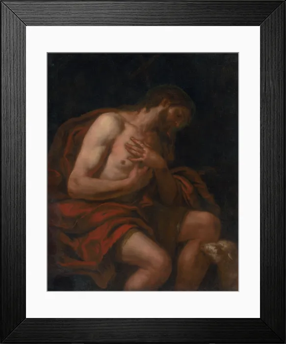 Framed Print : Saint John the Baptist, around 1670-1680. Creator: Johann Carl Loth Framed Print : Saint John the Baptist, around 1670-1680. Creator: Johann Carl Loth