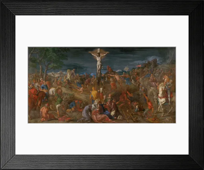 Framed Print : Crucifixion, 1690-1720. Creator: Johann Carl von Reslfeld Framed Print : Crucifixion, 1690-1720. Creator: Johann Carl von Reslfeld