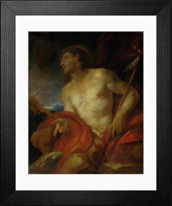 Framed Print : Saint John the Baptist, 1680-1700. Creator: Johann Carl Loth Framed Print : Saint John the Baptist, 1680-1700. Creator: Johann Carl Loth