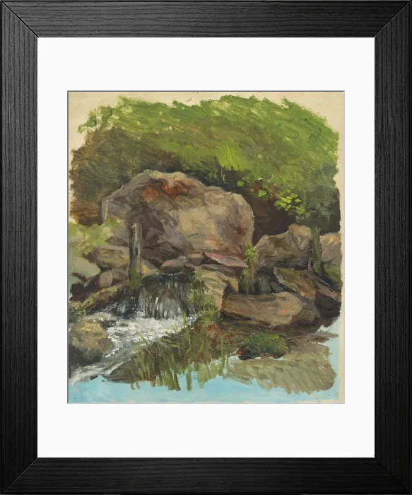 Framed Print : Rocks, 1850-1900. Creator: Jan Nowopacky Framed Print : Rocks, 1850-1900. Creator: Jan Nowopacky