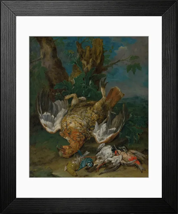 Framed Print : Still Life with a Grouse, 1720-1730. Creator: Johann Georg de Hamilton Framed Print : Still Life with a Grouse, 1720-1730. Creator: Johann Georg de Hamilton