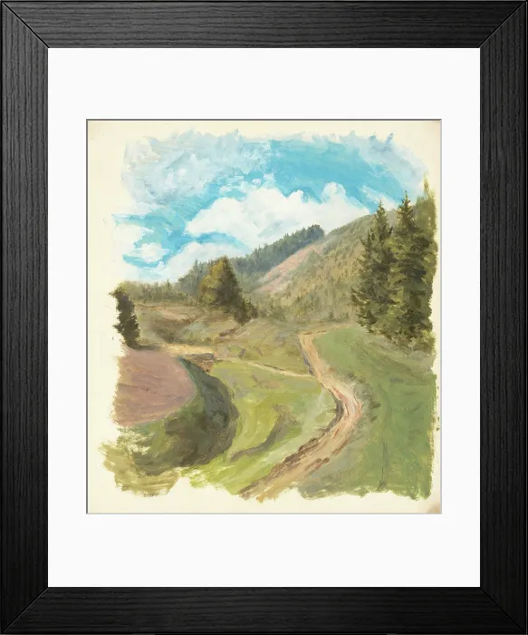 Framed Print : Fork in the road, 1850-1900. Creator: Jan Nowopacky Framed Print : Fork in the road, 1850-1900. Creator: Jan Nowopacky