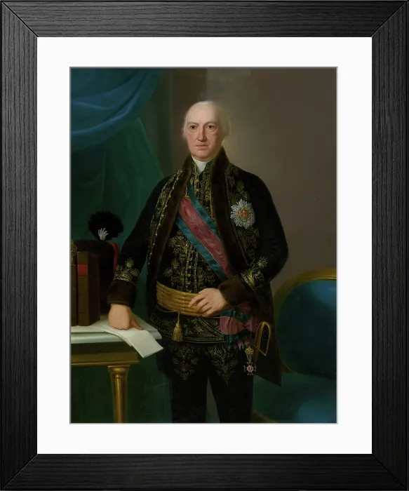 Framed Print : Portrait of a Hungarian nobleman, 1803. Creator: Jan Jakub Stunder
