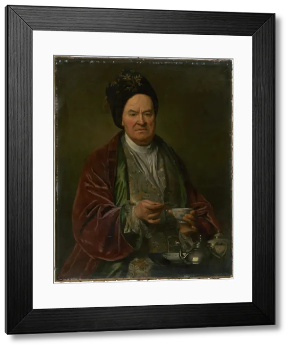 Framed Print : Portrait of a man, 1700-1730. Creator: Jan Kupecky Framed Print : Portrait of a man, 1700-1730. Creator: Jan Kupecky