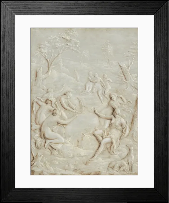 Framed Print : Diana and Callisto, 1763. Creator: Jakob Kellner Framed Print : Diana and Callisto, 1763. Creator: Jakob Kellner
