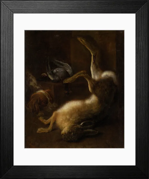 Framed Print : Still Life with Game, around 1660. Creator: Jan Baptist Tyssens Framed Print : Still Life with Game, around 1660. Creator: Jan Baptist Tyssens