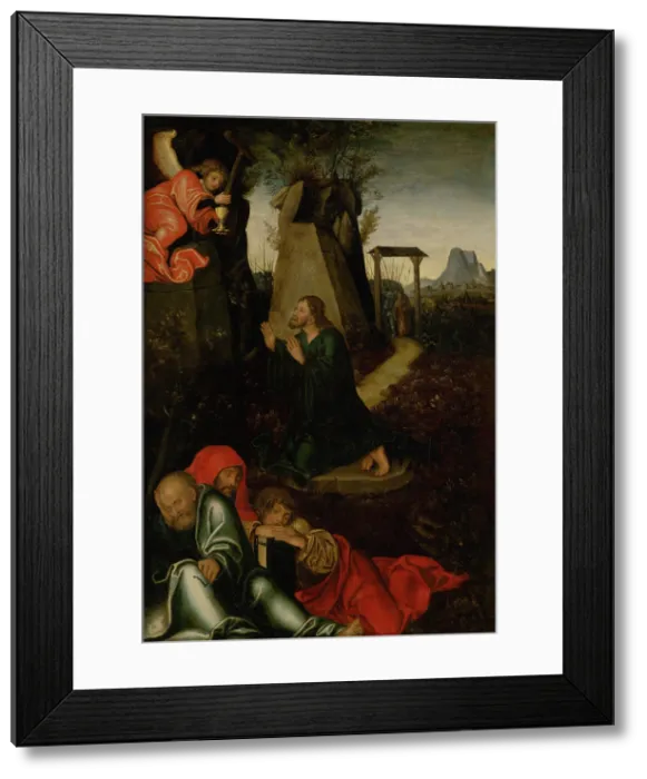 Framed Print : Christ on the Mount of Olives, 1530-1560. Creator: Unknown Framed Print : Christ on the Mount of Olives, 1530-1560. Creator: Unknown