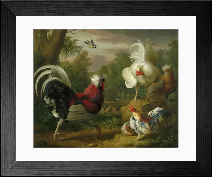 Framed Print : The Cockrel's Fight, 1700-1720. Creator: Jakub Bogdan. The Cockrel's Fight, 1700-1720. Creator: Jakub Bogdan Framed Print : The Cockrel's Fight, 1700-1720. Creator: Jakub Bogdan. The Cockrel's Fight, 1700-1720. Creator: Jakub Bogdan