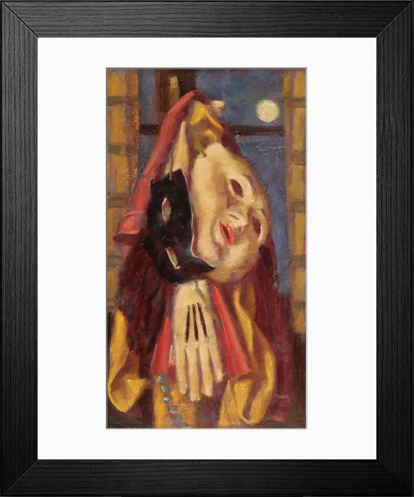 Framed Print : Carnival Stil Life, around 1920. Creator: Milan Thomka Mitrovsky Framed Print : Carnival Stil Life, around 1920. Creator: Milan Thomka Mitrovsky