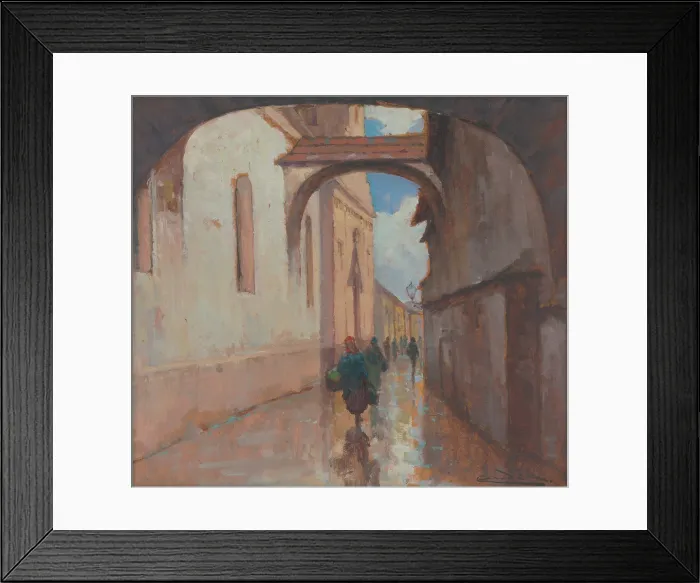 Framed Print : Hrnciarska ulica, Kosice, 1910-1915. Creator: Ludovit Cordak Framed Print : Hrnciarska ulica, Kosice, 1910-1915. Creator: Ludovit Cordak