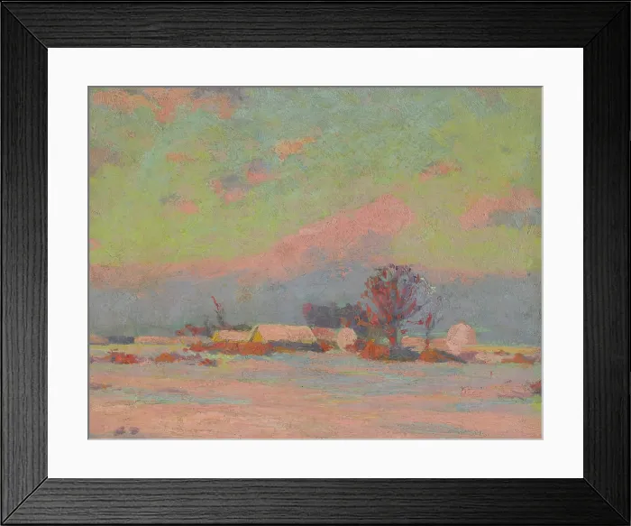 Framed Print : Winter evening, 1925-1930. Creator: Ludovit Cordak