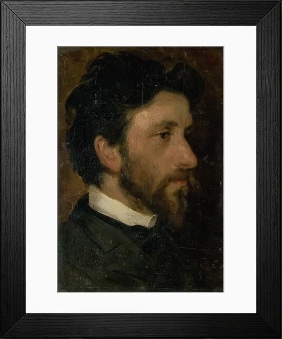 Framed Print : Head Study of a Man, around 1900. Creator: Ludovit Pitthordt Framed Print : Head Study of a Man, around 1900. Creator: Ludovit Pitthordt