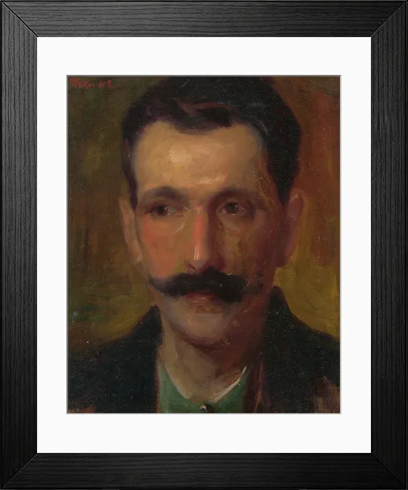 Framed Print : Man's Head, around 1900. Creator: Ludovit Pitthordt. Man's Head, around 1900. Creator: Ludovit Pitthordt Framed Print : Man's Head, around 1900. Creator: Ludovit Pitthordt. Man's Head, around 1900. Creator: Ludovit Pitthordt