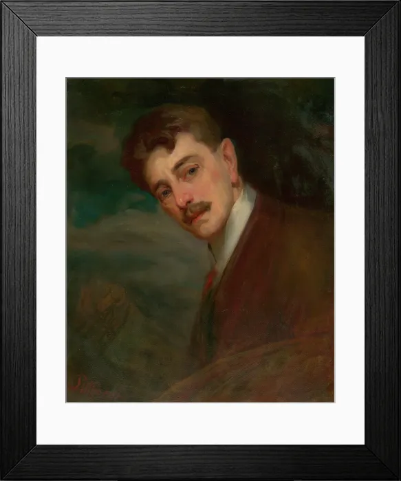 Framed Print : Self-Portrait, 1900. Creator: Ludovit Pitthordt Framed Print : Self-Portrait, 1900. Creator: Ludovit Pitthordt