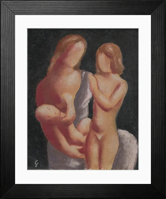 Framed Print : Family, 1930-1932. Creator: Mikulas Galanda Framed Print : Family, 1930-1932. Creator: Mikulas Galanda