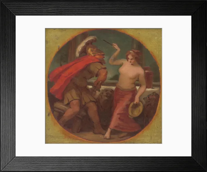 Framed Print : Round Study of Composition from Roman History, after 1900. Creator: Milan Thomka Mitrovsky Framed Print : Round Study of Composition from Roman History, after 1900. Creator: Milan Thomka Mitrovsky