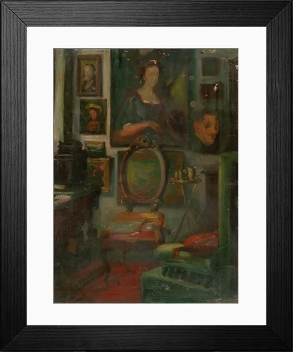 Framed Print : The Artist's Atelier, around 1940. Creator: Ludovit Pitthordt. The Artist's Atelier, around 1940. Creator: Ludovit Pitthordt Framed Print : The Artist's Atelier, around 1940. Creator: Ludovit Pitthordt. The Artist's Atelier, around 1940. Creator: Ludovit Pitthordt