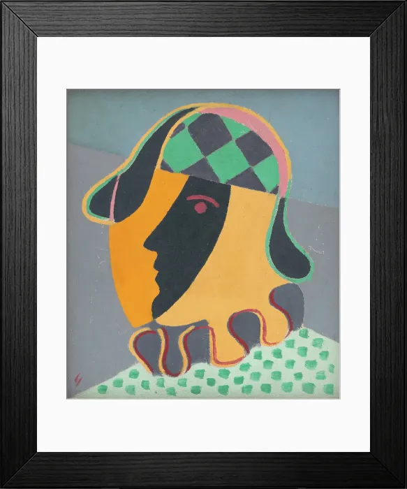 Framed Print : Pierot's Head, 1932. Creator: Mikulas Galanda. Pierot's Head, 1932. Creator: Mikulas Galanda Framed Print : Pierot's Head, 1932. Creator: Mikulas Galanda. Pierot's Head, 1932. Creator: Mikulas Galanda