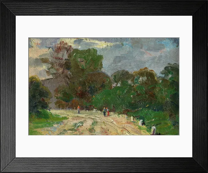 Framed Print : Forest Road, around 1900. Creator: Ludovit Pitthordt Framed Print : Forest Road, around 1900. Creator: Ludovit Pitthordt