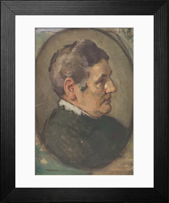 Framed Print : Portrait Study - Oval, around 1910. Creator: Milan Thomka Mitrovsky Framed Print : Portrait Study - Oval, around 1910. Creator: Milan Thomka Mitrovsky