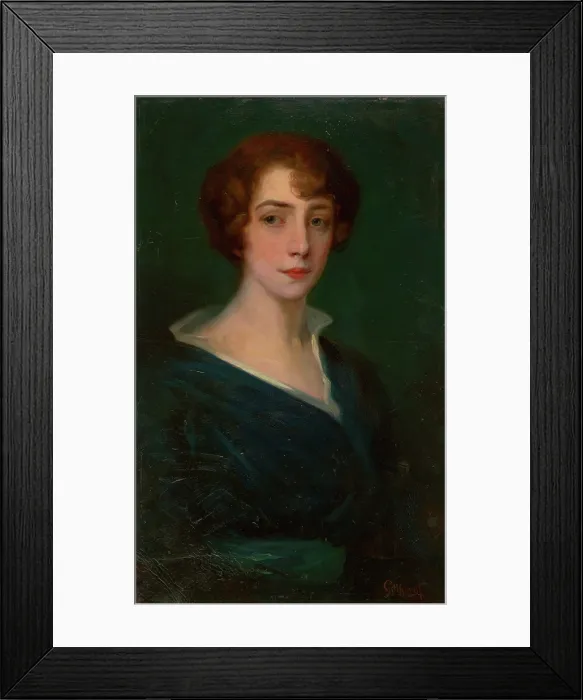 Framed Print : Portrait of a Woman, 1900-1920. Creator: Ludovit Pitthordt Framed Print : Portrait of a Woman, 1900-1920. Creator: Ludovit Pitthordt
