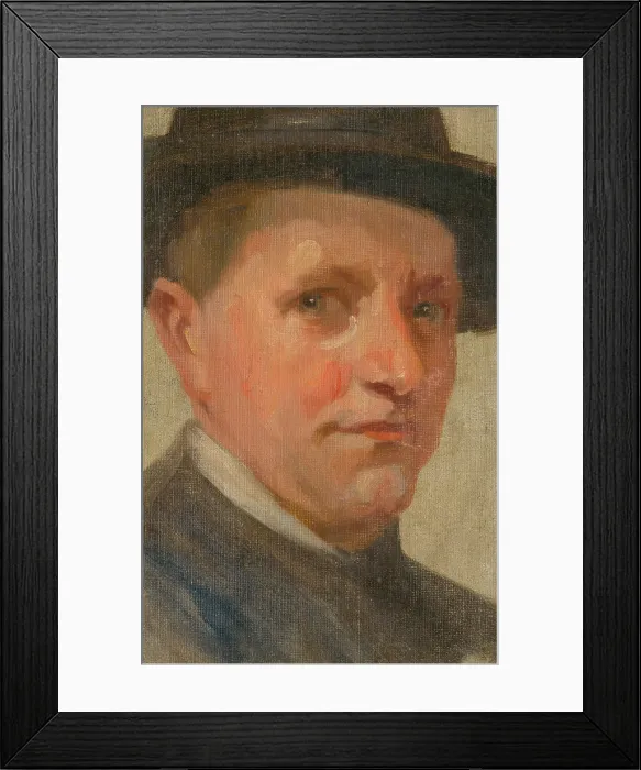 Framed Print : Head Study of a Man, around 1900. Creator: Ludovit Pitthordt Framed Print : Head Study of a Man, around 1900. Creator: Ludovit Pitthordt