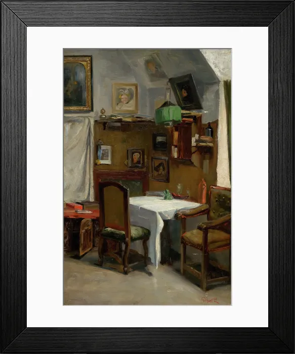 Framed Print : Study of a Munich Atelier, around 1890. Creator: Ludovit Pitthordt Framed Print : Study of a Munich Atelier, around 1890. Creator: Ludovit Pitthordt