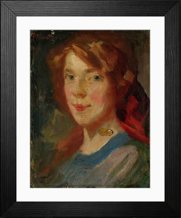 Framed Print : Portrait of Daughter Irma, 1900-1910. Creator: Ludovit Pitthordt Framed Print : Portrait of Daughter Irma, 1900-1910. Creator: Ludovit Pitthordt