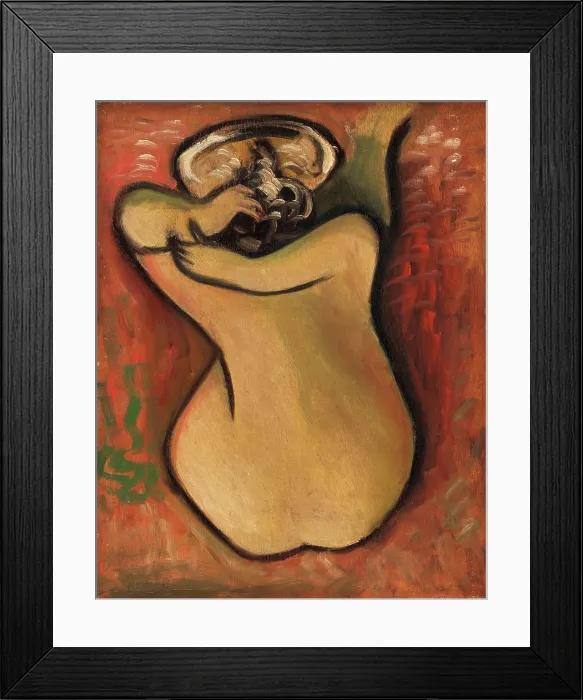 Framed Print : Woman Washing Herself, 1930-1939. Creator: Mikulas Galanda Framed Print : Woman Washing Herself, 1930-1939. Creator: Mikulas Galanda