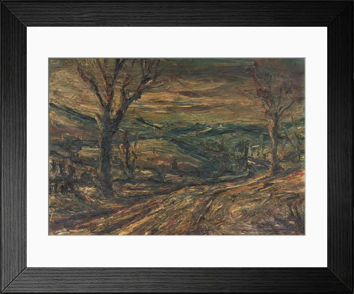 Framed Print : Landscape with trees, 1942. Creator: Ludovit Varga Framed Print : Landscape with trees, 1942. Creator: Ludovit Varga