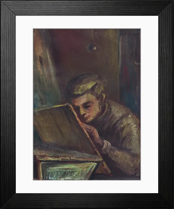 Framed Print : Student, around 1943. Creator: Ludovit Varga Framed Print : Student, around 1943. Creator: Ludovit Varga