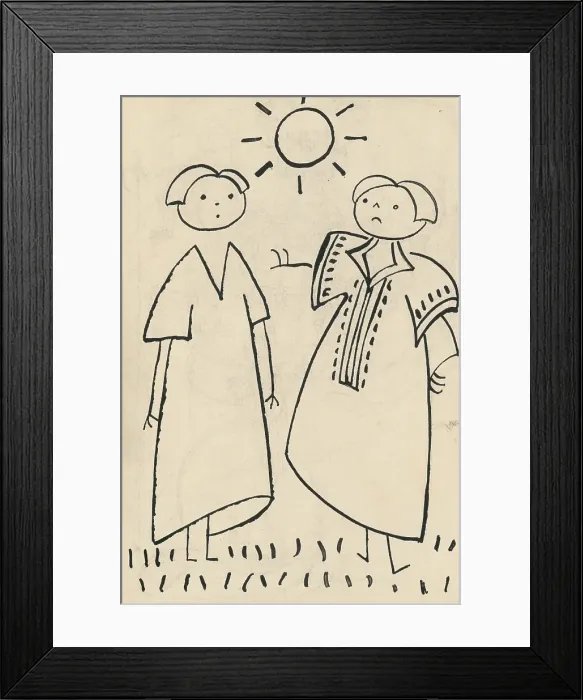 Framed Print : 22. A story about a dog and a cat, around 1928. Creator: Josef Capek Framed Print : 22. A story about a dog and a cat, around 1928. Creator: Josef Capek