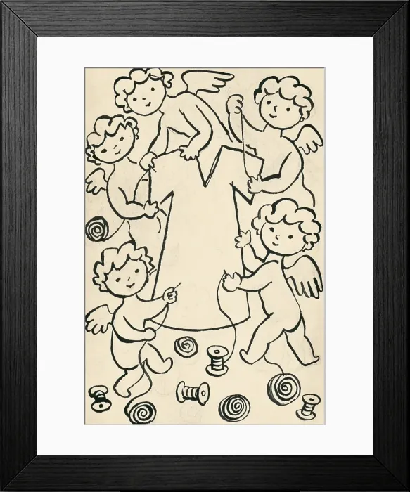 Framed Print : 23. A story about a dog and a cat, around 1928. Creator: Josef Capek Framed Print : 23. A story about a dog and a cat, around 1928. Creator: Josef Capek