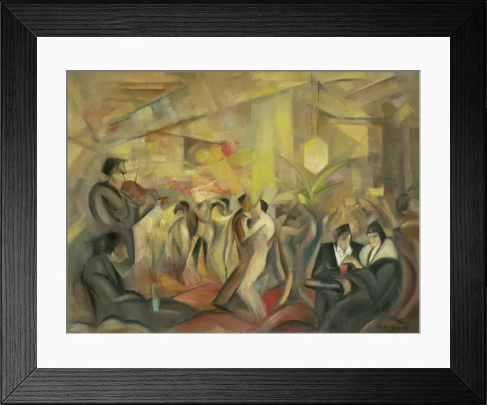 Framed Print : Parisian cafe, 1930. Creator: Zolo Palugyay Framed Print : Parisian cafe, 1930. Creator: Zolo Palugyay