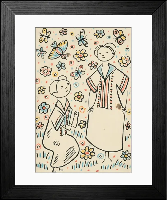 Framed Print : 3. A story about a dog and a cat, around 1928. Creator: Josef Capek Framed Print : 3. A story about a dog and a cat, around 1928. Creator: Josef Capek