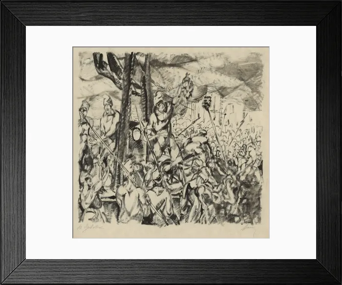 Framed Print : Guillotine, 1927. Creator: Konstantin Bauer Framed Print : Guillotine, 1927. Creator: Konstantin Bauer