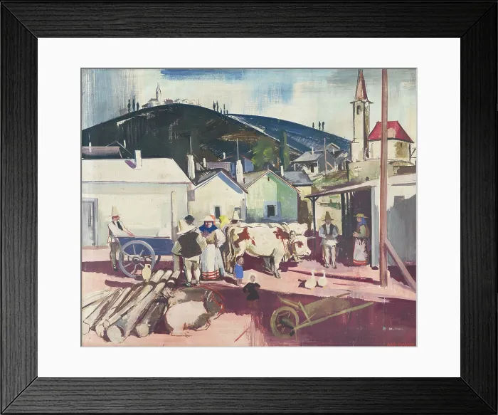 Framed Print : Mexican countryside, 1935. Creator: Vilmos Aba-Novak Framed Print : Mexican countryside, 1935. Creator: Vilmos Aba-Novak
