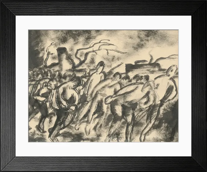Framed Print : Strike I. 1924-1927. Creator: Konstantin Bauer Framed Print : Strike I. 1924-1927. Creator: Konstantin Bauer