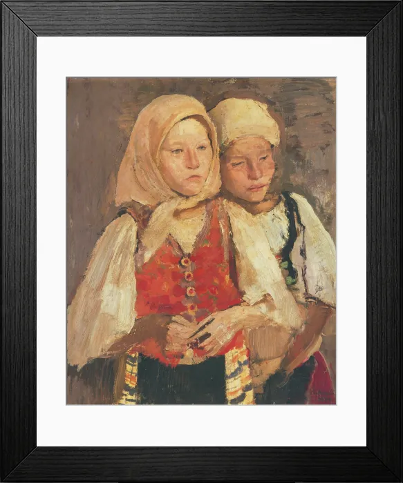 Framed Print : Gossips, 1934. Creator: Vladimir Kovar Framed Print : Gossips, 1934. Creator: Vladimir Kovar